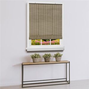 72 x 72 in. Cordless Veranda Vinyl Roll-Up Blind, Cocoa & Almond